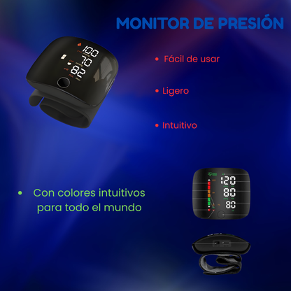 Monitor de presión arterial en la muñeca